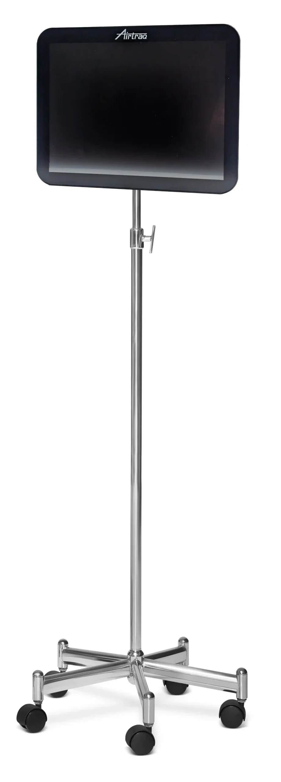Airtraq Max View medical monitor on mobile stand with wheels