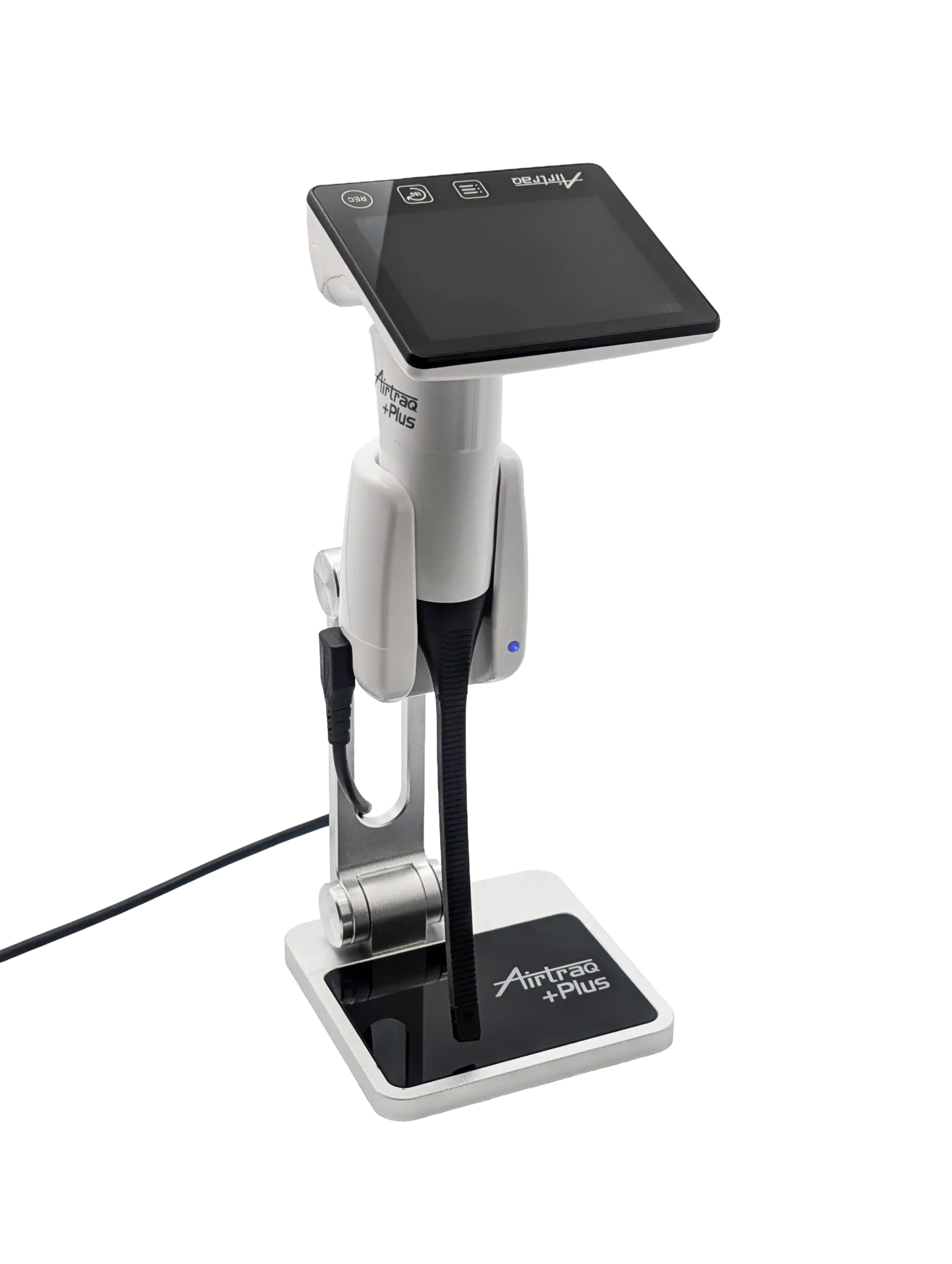 Airtraq Plus video laryngoscope in charging dock