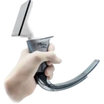 Hand holding the Airtraq Plus video laryngoscope