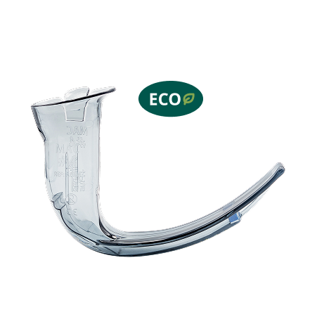 Airtraq eco-friendly Macintosh blade with ECO symbol.